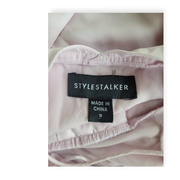 Stylestalker Priscilla Backless Wrap Dress Pale Pink S - Picture 8 of 10